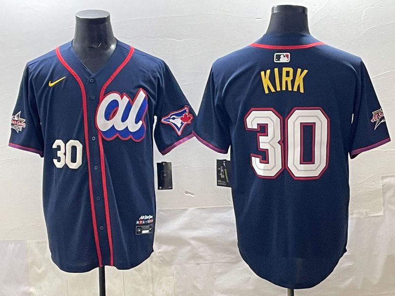 Men 2025 Toronto Blue Jays #30 Kirk Drak Blue All star Nike MLB Jersey style 02->toronto blue jays->MLB Jersey